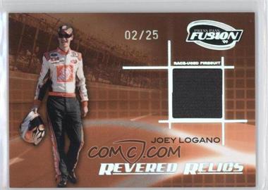 2009 Press Pass Fusion - Revered Relics - Onyx #RR-JL.2 - Joey Logano /25