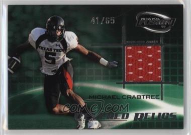 2009 Press Pass Fusion - Revered Relics - Silver #RR-MC - Michael Crabtree /65