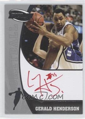 2009 Press Pass Fusion - Signatures - Red Ink #SS-GH - Gerald Henderson