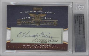 2009 Razor Cut Signature Sports Icons Update Edition - Authentic Cut Signatures #_KEST - Ken Strong /4 [BGS Authentic]