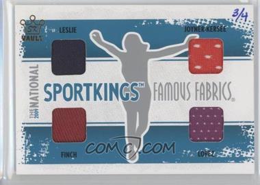 2009 Sportkings Series C - 30th National Sportkings Famous Fabrics Redemption - Silver 2015 Sport Kings Vault #SK-45 - Lisa Leslie, Jackie Joyner-Kersee, Jennie Finch, Nancy Lopez /4