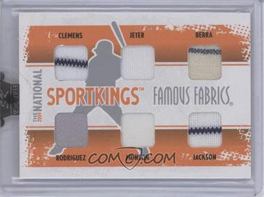 2009 Sportkings Series C - 30th National Sportkings Famous Fabrics Redemption - Silver #SK-04 - Roger Clemens, Derek Jeter, Yogi Berra, Alex Rodriguez, Thurman Munson, Reggie Jackson /9 [Uncirculated]