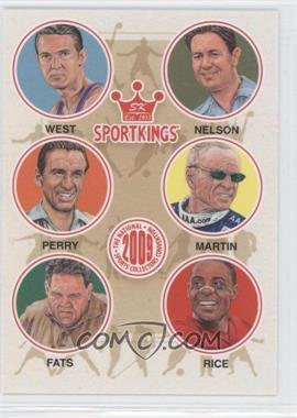 2009 Sportkings Series C - 30th National VIP Promo #VIP-04 - Jerry West, Byron Nelson, Fred Perry, Mark Martin, Minnesota Fats, Jerry Rice