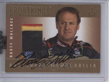 2009 Sportkings Series C - Autograph - Memorabilia - Gold #AM-RW2 - Rusty Wallace