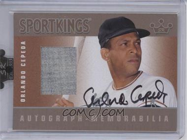 2009 Sportkings Series C - Autograph - Memorabilia - Silver #AM-OC1 - Orlando Cepeda