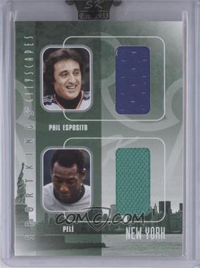 2009 Sportkings Series C - Cityscapes Double - Silver #CSD-05 - Phil Esposito, Pele