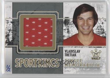 2009 Sportkings Series C - Single Memorabilia - Gold 2015 Sport Kings Vault #SM-16 - Vladislav Tretiak /2