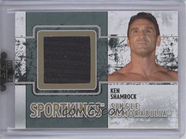 2009 Sportkings Series C - Single Memorabilia - Gold #SM-09 - Ken Shamrock [Uncirculated]
