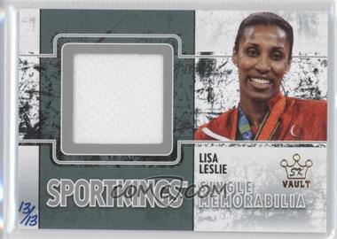 2009 Sportkings Series C - Single Memorabilia - Silver 2015 Sport Kings Vault #SM-19 - Lisa Leslie /13