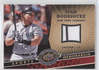 2009 Upper Deck 20th Anniversary Retrospective - Memorabilia #MLB-IR - Ivan Rodriguez