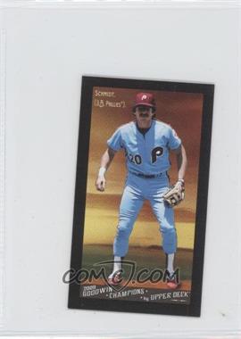 2009 Upper Deck Goodwin Champions - [Base] - Mini Black Border Gypsy Queen Back #50 - Mike Schmidt