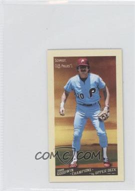 2009 Upper Deck Goodwin Champions - [Base] - Mini #50 - Mike Schmidt