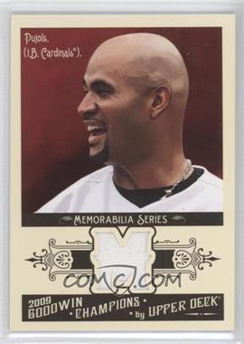 2009 Upper Deck Goodwin Champions - Memorabilia #GCM-PU - Albert Pujols