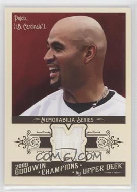 2009 Upper Deck Goodwin Champions - Memorabilia #GCM-PU - Albert Pujols