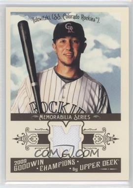 2009 Upper Deck Goodwin Champions - Memorabilia #GCM-TT - Troy Tulowitzki