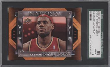 2009 Upper Deck National Convention - VIP #VIP-3 - LeBron James [SGC 88 NM/MT 8]