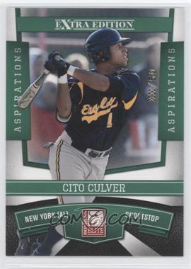 2010 Donruss Elite National Convention - [Base] - Aspirations #49 - Cito Culver /50