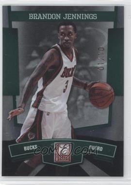 2010 Donruss Elite National Convention - [Base] - Green #22 - Brandon Jennings /10