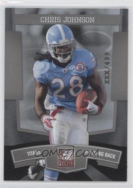 2010 Donruss Elite National Convention - [Base] #4 - Chris Johnson /499