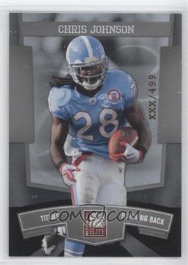 2010 Donruss Elite National Convention - [Base] #4 - Chris Johnson /499