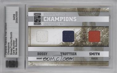 2010 Famous Fabrics First Edition - Champions - Silver #_MBBTBS - Mike Bossy, Bryan Trottier, Bobby Smith /9 [Uncirculated]