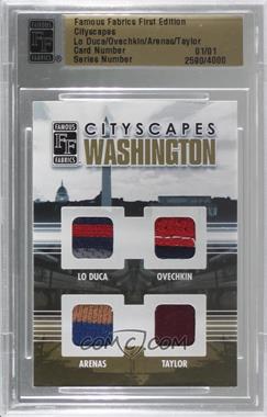 2010 Famous Fabrics First Edition - Cityscapes - Gold #_WADC - Paul Lo Duca, Alexander Ovechkin, Gilbert Arenas, Sean Taylor /1 [Uncirculated]