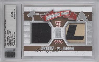 2010 Famous Fabrics First Edition - Legendary Goals - Silver #_WGKM - Wayne Gretzky, Kirk McLean /9