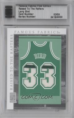 2010 Famous Fabrics First Edition - Raised to the Rafters - Silver #_LABI - Larry Bird /9