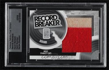 2010 Famous Fabrics First Edition - Record Breakers - Silver #_HERI - Henri Richard /9 [Uncirculated]