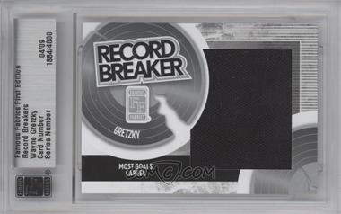2010 Famous Fabrics First Edition - Record Breakers - Silver #_WAGR - Wayne Gretzky /9