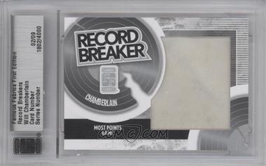 2010 Famous Fabrics First Edition - Record Breakers - Silver #_WICH - Wilt Chamberlain /9