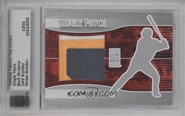 2010 Famous Fabrics First Edition - Single Patch - Silver #_MAMC - Mark McGwire /9