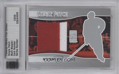 2010 Famous Fabrics First Edition - Single Patch - Silver #_MAME - Mark Messier /9