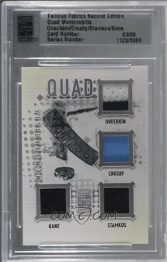 2010 Famous Fabrics Second Edition - Quad Memorabilia - Silver #_OCSK - Alex Ovechkin, Sidney Crosby, Steven Stamkos, Patrick Kane /9 [Uncirculated]