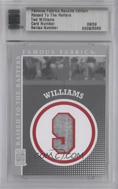 2010 Famous Fabrics Second Edition - Raised to the Rafters - Silver #_TEWI - Ted Williams /9