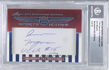 2010 Leaf Sports Icons Update: The Search for Shoeless Joe - [Base] #_ANME - Ann Meyers /18 [Cut Signature]