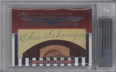2010 Leaf Sports Icons Update: The Search for Shoeless Joe - [Base] #_CGBD - Charlie Gehringer, Bobby Doerr /13 [BGS Authentic]