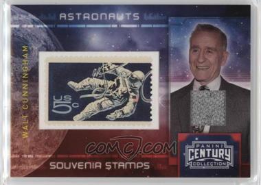 2010 Panini Century Collection - Souvenir Stamps Astronauts - 5 Cent Stamp Materials #3 - Walt Cunningham /250