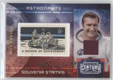 2010 Panini Century Collection - Souvenir Stamps Astronauts - 8 Cent Moon Rover Stamp Materials #15 - Dick Gordon /100