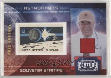 2010 Panini Century Collection - Souvenir Stamps Astronauts - 8 Cent Moon Rover Stamp Materials #16 - Fred Gregory /100