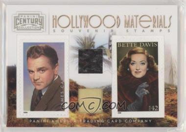 2010 Panini Century Collection - Souvenir Stamps Hollywood Combos Two Subjects - Two Stamps Materials #4 - Bette Davis, James Cagney /250