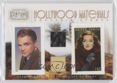2010 Panini Century Collection - Souvenir Stamps Hollywood Combos Two Subjects - Two Stamps Materials #4 - Bette Davis, James Cagney /250