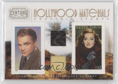 2010 Panini Century Collection - Souvenir Stamps Hollywood Combos Two Subjects - Two Stamps Materials #4 - Bette Davis, James Cagney /250