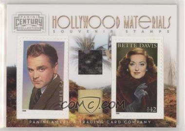 2010 Panini Century Collection - Souvenir Stamps Hollywood Combos Two Subjects - Two Stamps Materials #4 - Bette Davis, James Cagney /250