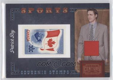 2010 Panini Century Collection - Souvenir Stamps Sports - Version 1 Materials #19 - Patrick Roy /250