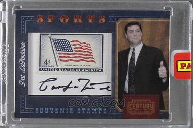 2010 Panini Century Collection - Souvenir Stamps Sports - Version 1 Signatures #42 - Pat LaFontaine /39 [Uncirculated]