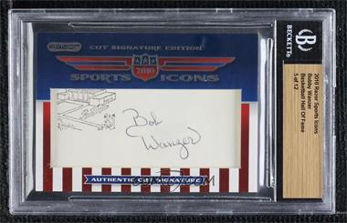 2010 Razor Sports Icons Cut Signature Edition - Authentic Cut Signatures #_BOWA - Bobby Wanzer /12 [Cut Signature]