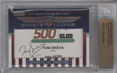 2010 Razor Sports Icons Cut Signature Edition - Authentic Cut Signatures #TSLS - Tom Sneva, Lyn St. James /1 [BGS Authentic]