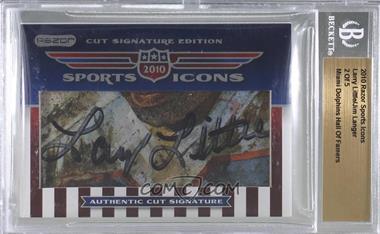 2010 Razor Sports Icons Cut Signature Edition - Dual #LLJL - Larry Little, Jim Langer /5 [BGS Encased]