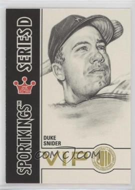 2010 Sportkings - National Convention VIP Series D #VIP-02 - Duke Snider
